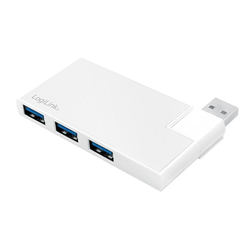 USB 3.0 4-port hub, strieborný
