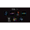 Drôtový USB gamepad MANTA SNL63MT Neon Lights — PC ovládač s USB konektorom