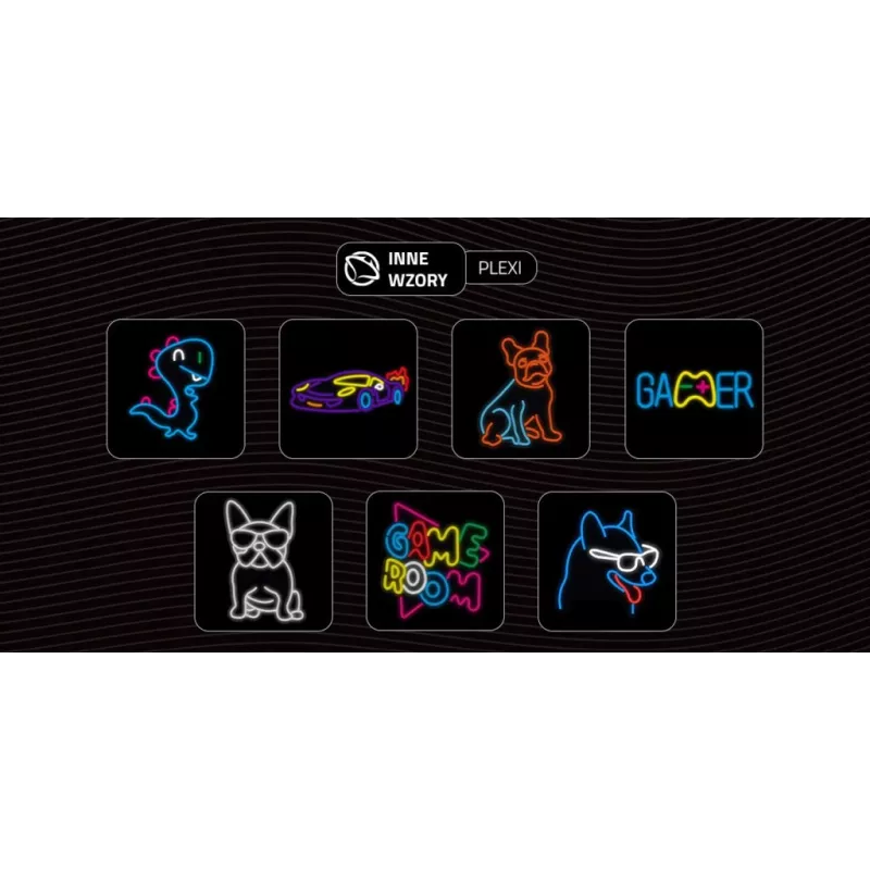 Drôtový USB gamepad MANTA SNL63MT Neon Lights — PC ovládač s USB konektorom