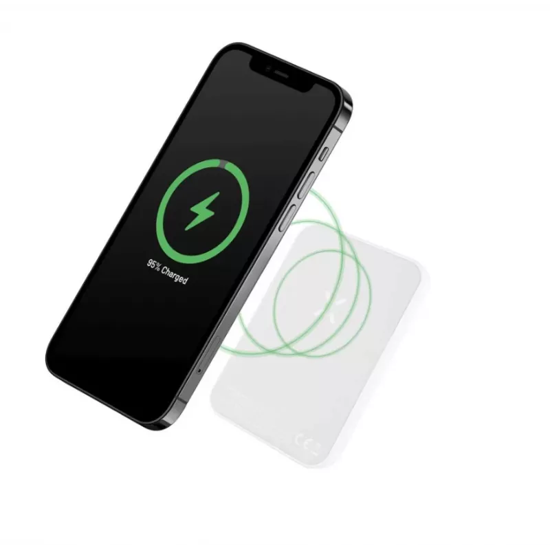 Prenosná powerbanka FIXED FIXZENM-6-WH — 6000 mAh, USB-C rýchle nabíjanie, biela