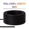 Ethernetový patch kábel QOLTEC CAT6 UTP, 50 m, čierny