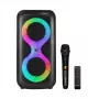Prenosné hudobné centrum MANTA SPK0401B100 Bluetooth reproduktor, 100 W špičkový výkon, FM rádio, karaoke, vstavaná batéria, X-BASS