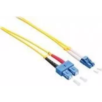 LogiLink - patch kábel - LC/UPC single-mode (M) na SC/UPC single-mode (M) - 1 m - optické vlákno - duplex - 9/125 mikrometrov - OS2 - bez halogénov - žltý