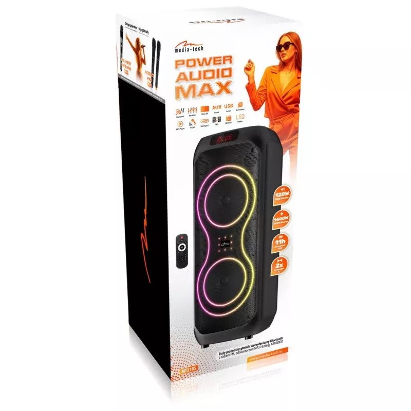 Prenosný veľký reproduktor Power Audio MAX MT3185