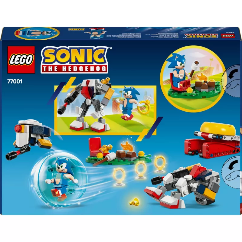 Konštrukčná hračka LEGO Sonic the Hedgehog 77001 Campfire Showdown sada, 177 dielov, 1 minifigúrka, vek 7+