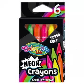 Colorino Kids neónové voskovky 6 farieb