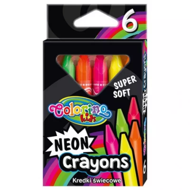 Colorino Kids neónové voskovky 6 farieb