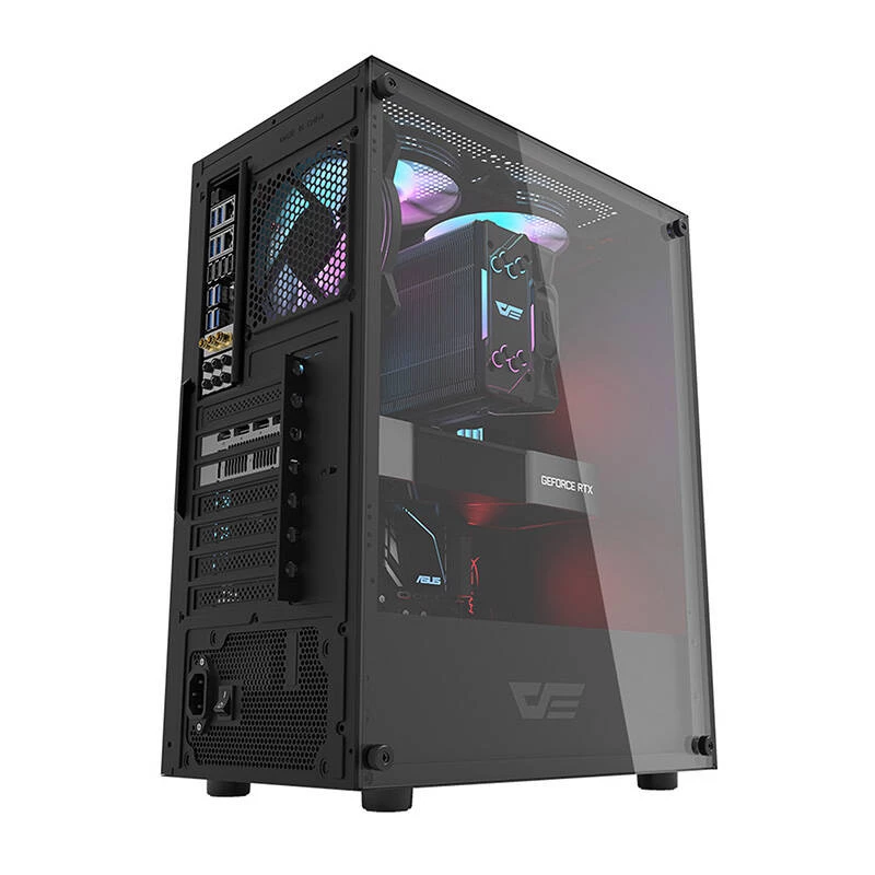 Počítačová skriňa Darkflash DK100 (čierna)