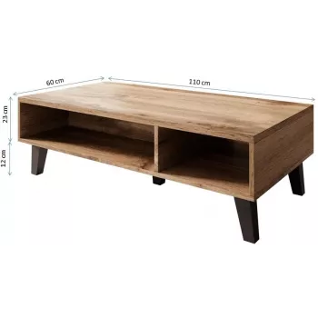 Cama konferenčný stolík NORD 110 cm dub wotan/antracit