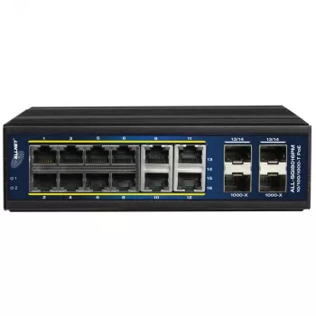 Spravovaný switch ALLNET ALL-SGI8016PM L2+/L3 12x Gigabit Ethernet PoE