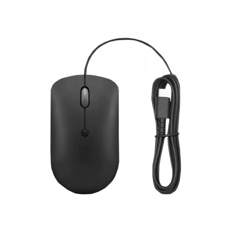 Káblová optická myš Lenovo GY51D20875 USB Type-C, obojručná, 2400 DPI, 4 tlačidlá, čierna