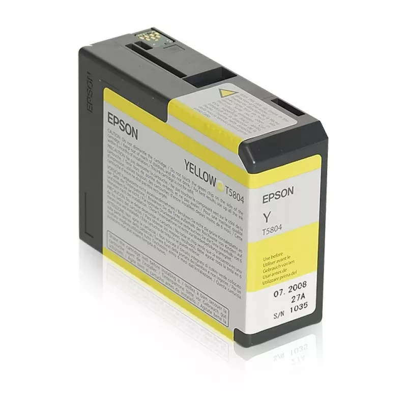 Epson samostatné balenie žltá T580400, žltá, pigmentový atrament, 80 ml, 1 ks