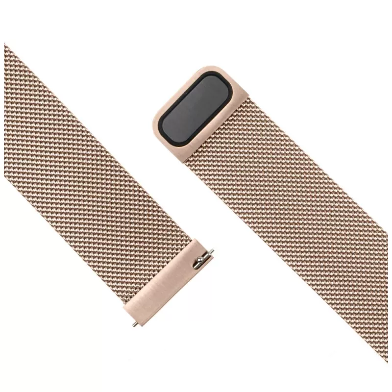 Náramok na hodinky FIXED Mesh Strap Fixed 18mm nerezová oceľ rýchloupínací zlatý