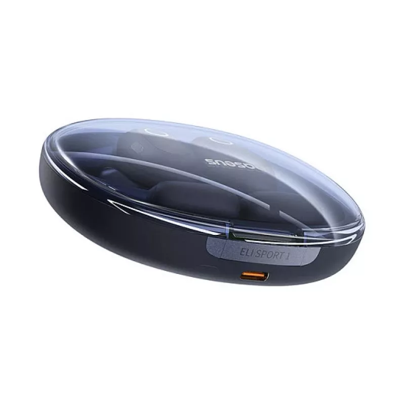 Baseus Eli Sport 1 Open-Ear TWS Cosmic čierny USB kábel