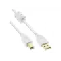 Microconnect USBAB2WF USB kábel USB 2.0 2 m USB A USB B biely