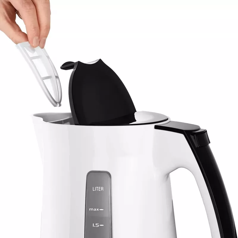 Elektrická kanvica Melitta Enjoy Aqua 1,7 L 2400 W čierna biela