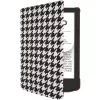 Folio puzdro pre 6-palcovú čítačku e-kníh PocketBook Shell — čierne/biele, 112 × 160 × 12,5 mm
