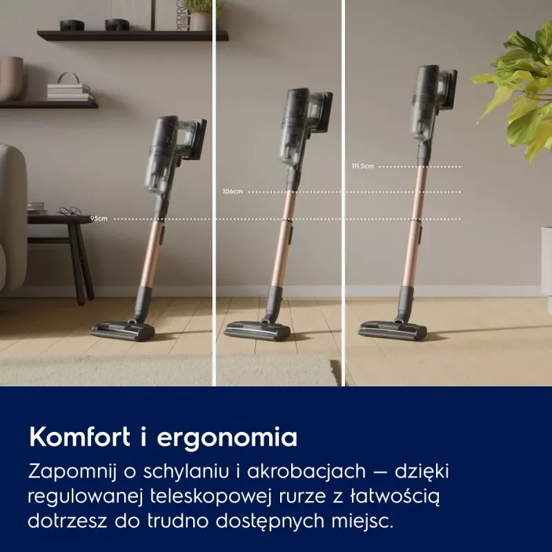 Electrolux EP82AB25UG tyčový vysávač/elektrická metla akumulátor suchý cyklónový bezvreckový 0,4 l 100 W sivá
