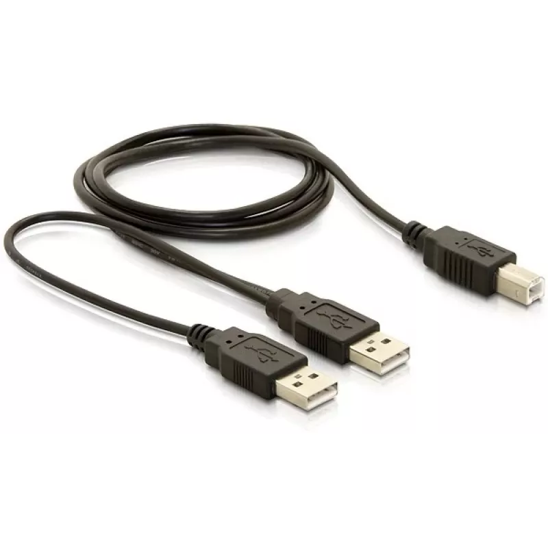 USB kábel DeLOCK USB-B/USB-A kábel 1 m čierny