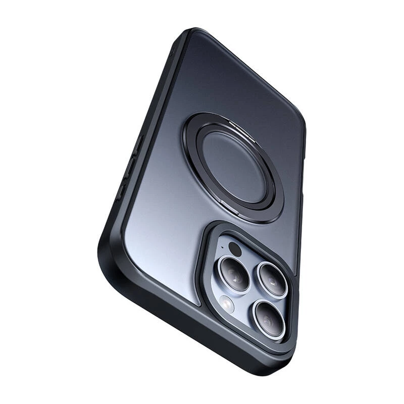 Ochranné puzdro Mcdodo PC-4932 pre iPhone 16 Pro s integrovaným stojanom, čierne