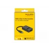 DeLOCK Combo konvertor pre M.2 NVMe PCIe SATA SSD USB Type-C 10 Gbit/s