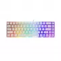 Klávesnica White Shark RONIN biela USB QWERTY 68 klávesov LED