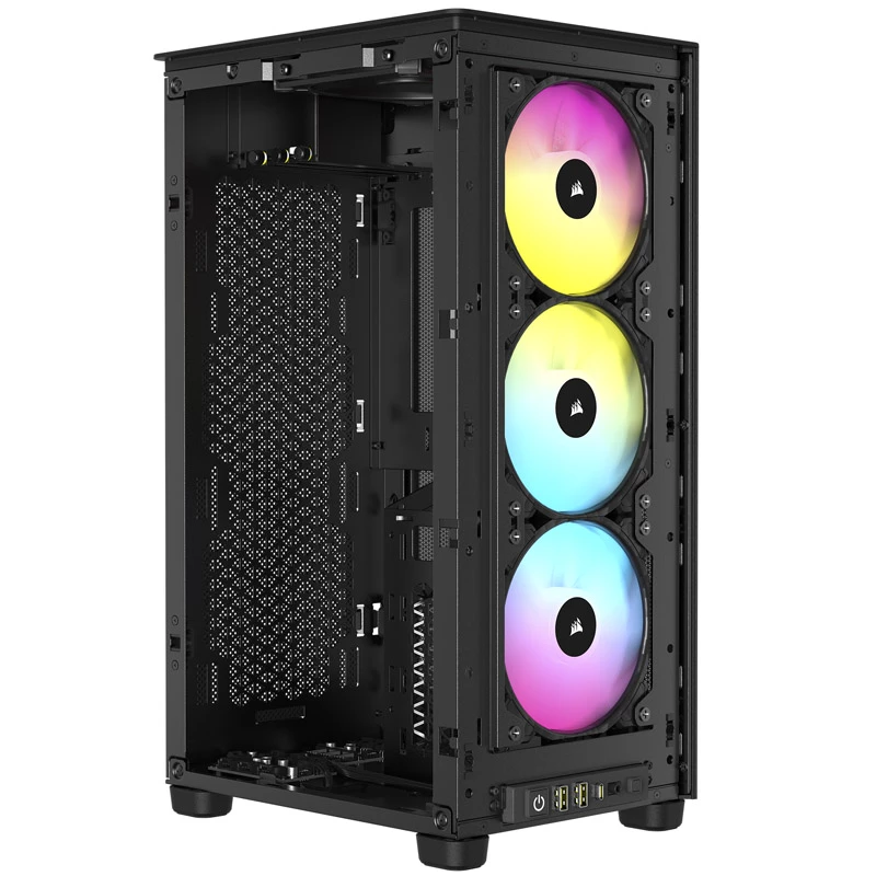Corsair RGB AIRFLOW PC skriňa 2000D čierna Mini-ITX vrátane napájací zdroj nie SFX