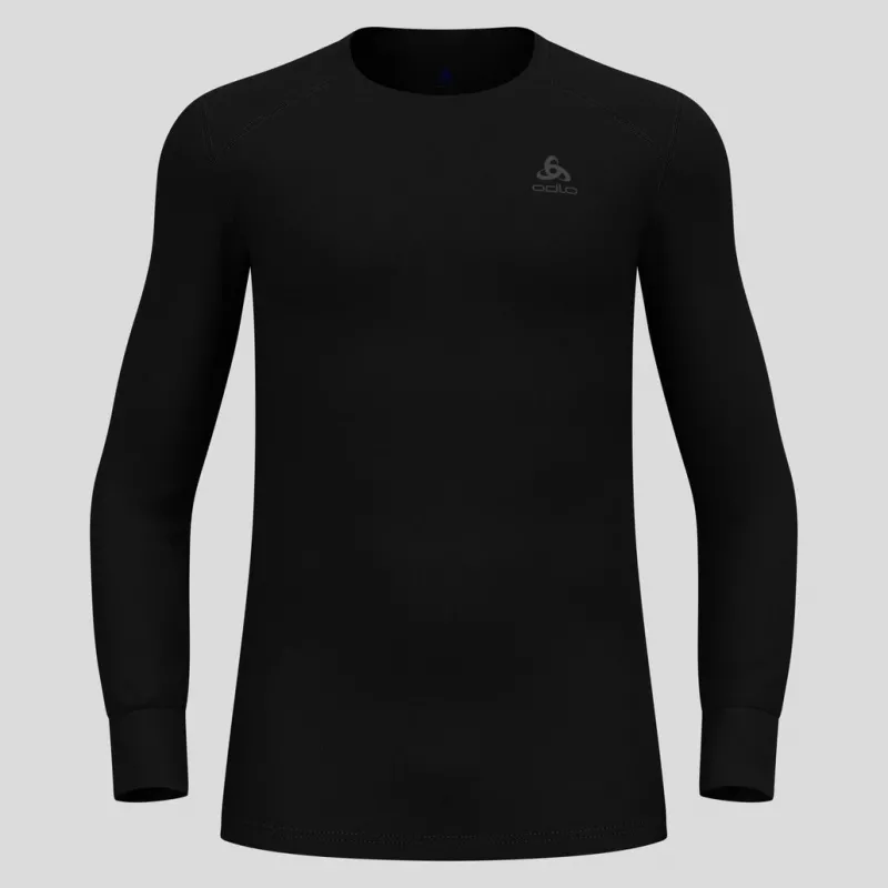 Odlo BL TOP okrúhly výstrih dlhý rukáv ACTIVE WARM ECO pánske tričko, veľkosť M, čierna