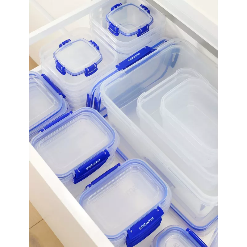 Sistema plast Sistema 881650, nádoba, štvorcová, 1,15 l, transparentná, plast, Nový Zéland