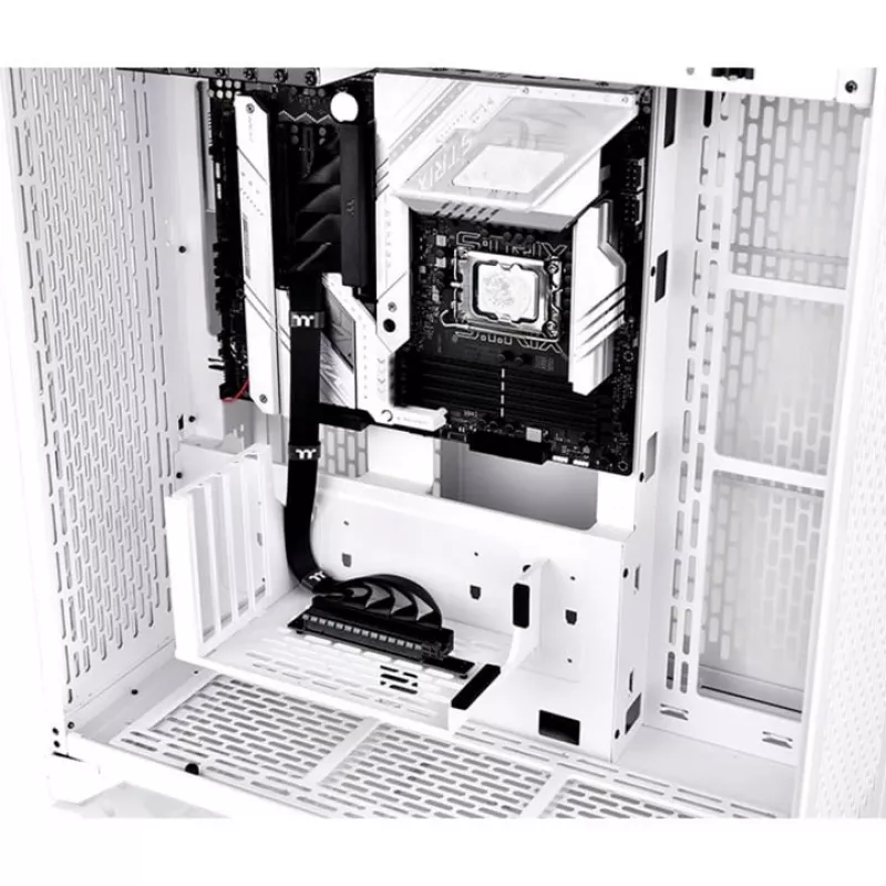 Thermaltake PCI-E 4.0 dvojitý 90-stupňový riser kábel, 40 cm, čierny