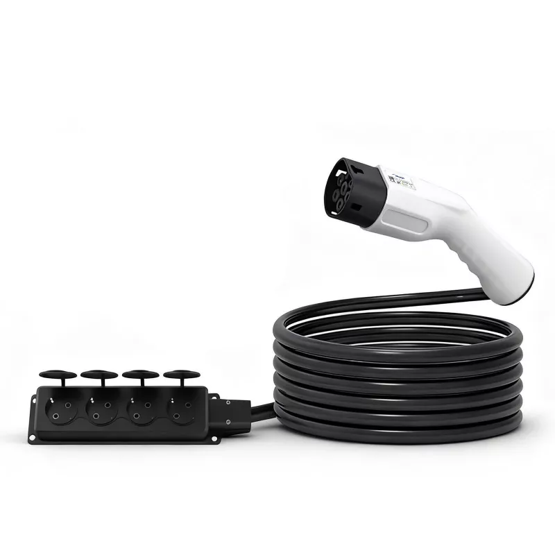 AKYGA AK-SC-E27 V2L adaptér Type 2 na 4x Schuko 16A 3m
