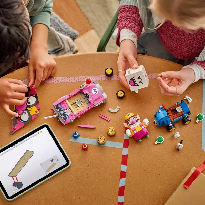 LEGO stavebná hračka sada 72038 Super Mario Mario Kart Wario King Buu Huu – postavy a prvky trate