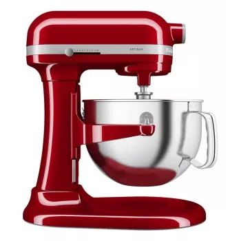 KitchenAid 5KSM60SPXEER kuchynský robot 375 W sivá, červená, nerezová oceľ