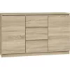 Topeshop komoda 2D3S DĄB SONOMA