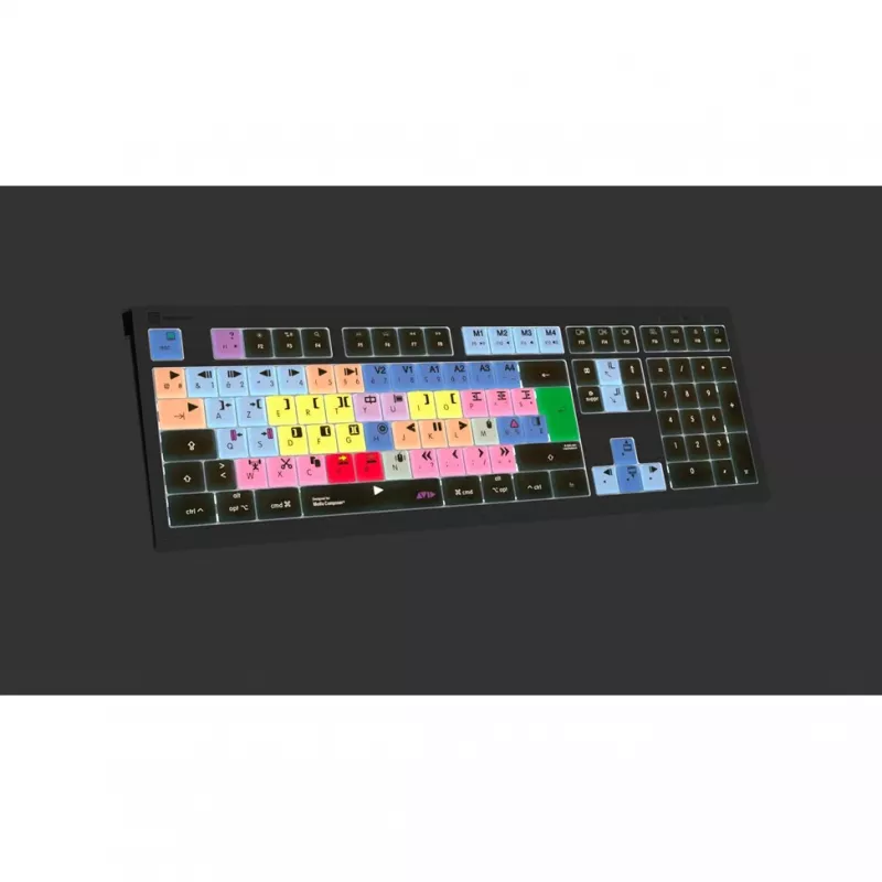 Logickeyboard Avid Media Composer ASTRA 2 podsvietená klávesnica Mac francúzska (LKB-MCOM4-A2M-FR)