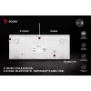 Herná klávesnica Savio Phenix WHITE GAT RED PUD káblová bezdrôtová USB Bluetooth RGB LED