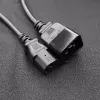 Napájací kábel Qoltec 53991 čierny 1,2 m C20 C13 konektor samica