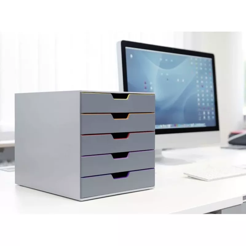 Durable VARICOLOR 5 Zásuvkový box, 5 zásuviek, viacfarebný