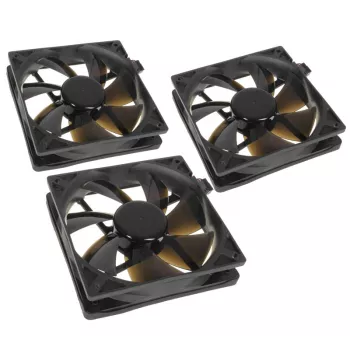 Ventilátor skrine NoiseBlocker BlackSilentPro PLPS 120 mm, 1500 U/min, 100 m³/h, 4,5 V, čierny