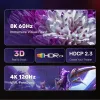 UNITEK KÁBEL DISPLAYPORT 1.4 NA HDMI 2.1, 8K, 1,8 M