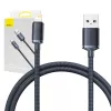 Baseus Crystal Shine kábel USB na Lightning, 2,4 A, 1,2 m (čierny)