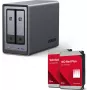 UGREEN NASync DXP2800 2-Bay NAS systém s 2 × Western Digital 8TB WD80EFPX