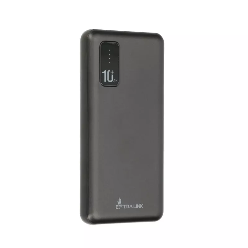 Powerbanka Extralink EPB-098B 10000 mAh, LiPo, 2× USB-A + 1× USB-C, čierna