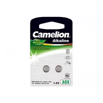 Gombíková batéria CAMELION AG9 (alkalická) – 2 ks pre malú elektroniku, model 12050209