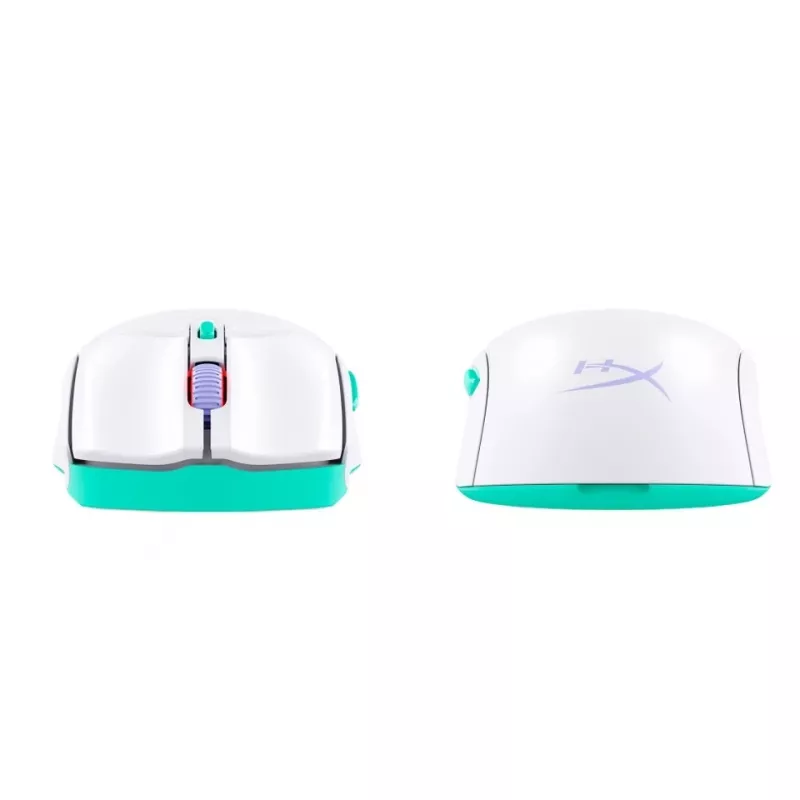 HyperX Pulsefire Haste 2 Core Wls - herná myš (biela/zelená/fialová)