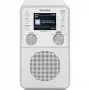 Digitálne rádio TECHNISAT DigitRadio 317 biele — príjem FM a DAB+, kompaktný stolný dizajn