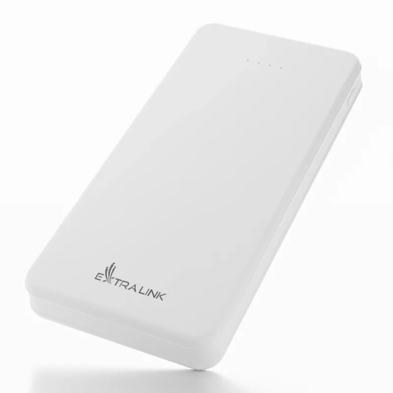 Powerbanka Extralink EPB-078W 10000 mAh biela, USB-C, 10 W výstup, nabíja až 2 zariadenia