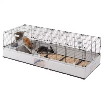 FERPLAST Modular 4 – klietka pre králiky a morčatá domáce – 179 x 72 x 56 cm