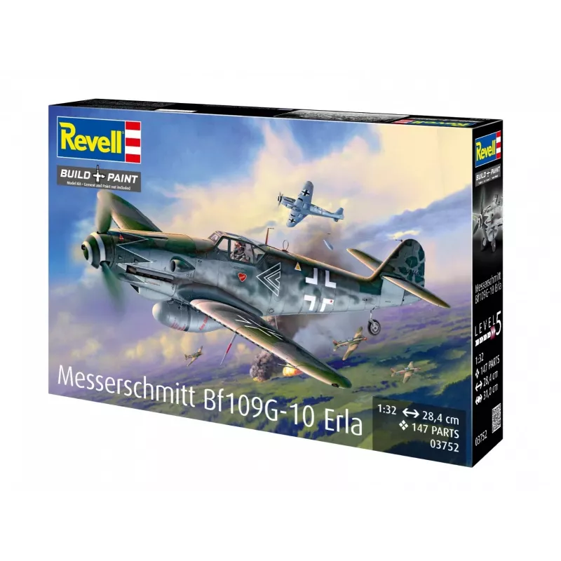 Plastový model lietadla REVELL Messerschmitt Bf109G-10 Erla mierka 1:32