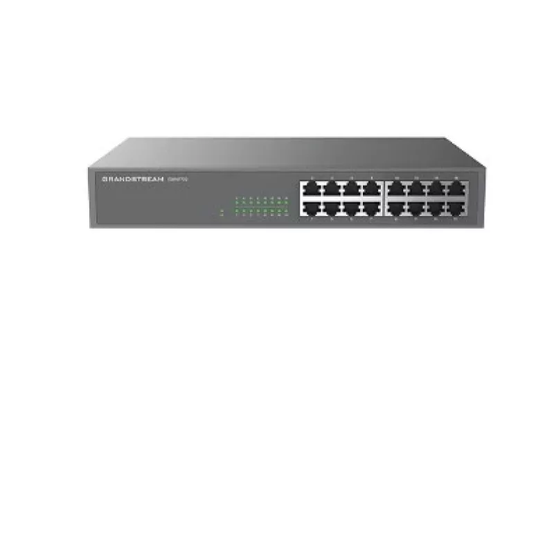Grandstream GWN7702P 16-portový gigabitový PoE+ switch, nespravovaný, 8 portov PoE